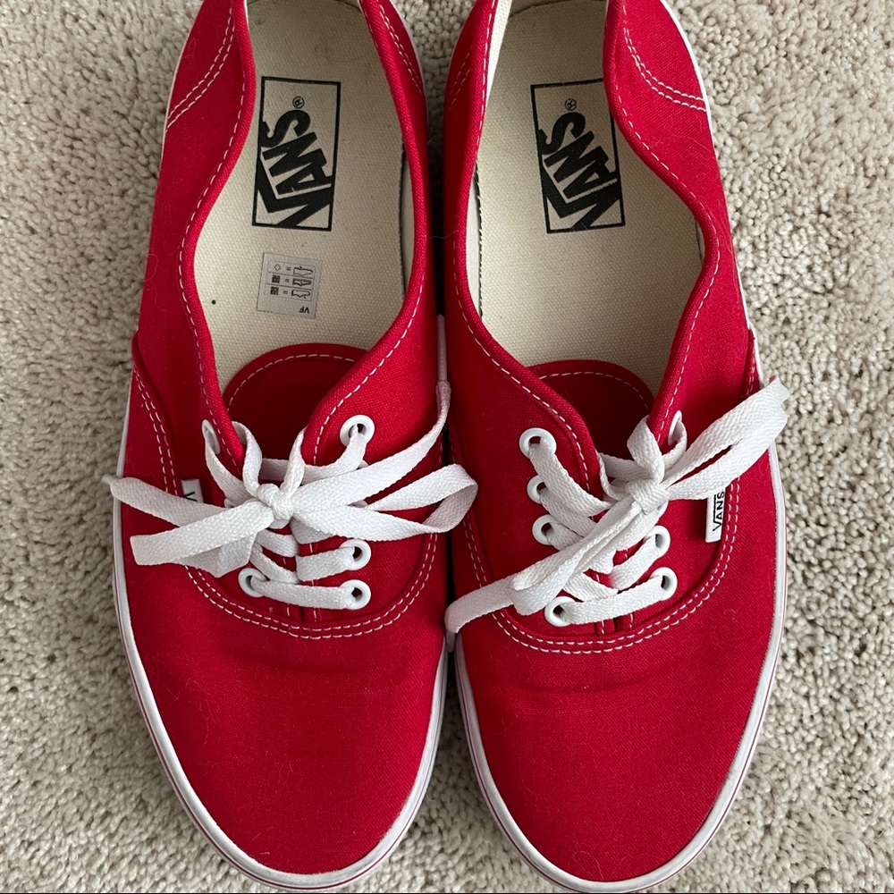Vans Authentic Red Size 10